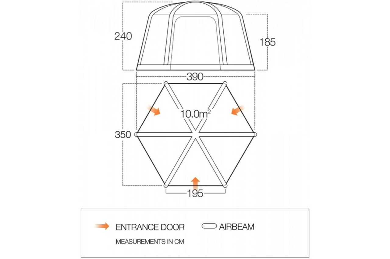 Vango AirHub Hex Camping Shelter 3 Vango AirHub Hex Camping Shelter - Image 3