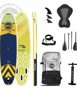 Fatstick Pure Art 10'6 SUP Inflatable Paddle Board Full Kit -Sandbanks Shop yellow isup 02934.1652361811